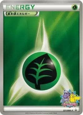 Carta Grass Energy (221/236) do set Black & White Promos (JP) — Pokémon TCG | Bynx