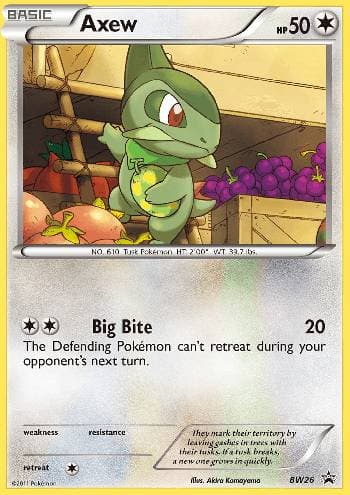 Carta Axew (BW26/99) do set Black & White Promos — Pokémon TCG | Bynx