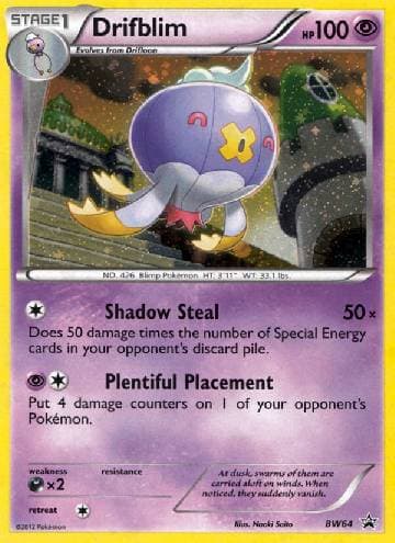 Carta Drifblim (BW64/99) do set Black & White Promos — Pokémon TCG | Bynx