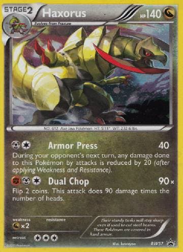 Carta Haxorus (BW57/99) do set Black & White Promos — Pokémon TCG | Bynx