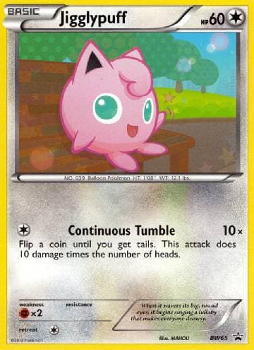 Carta Jigglypuff (BW65/99) do set Black & White Promos — Pokémon TCG | Bynx