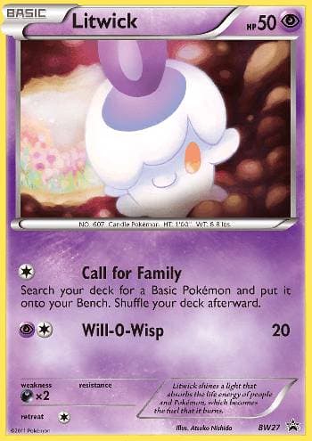 Carta Litwick (BW27/99) do set Black & White Promos — Pokémon TCG | Bynx