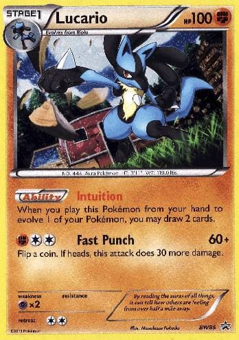 Carta Lucario (BW85/99) do set Black & White Promos — Pokémon TCG | Bynx