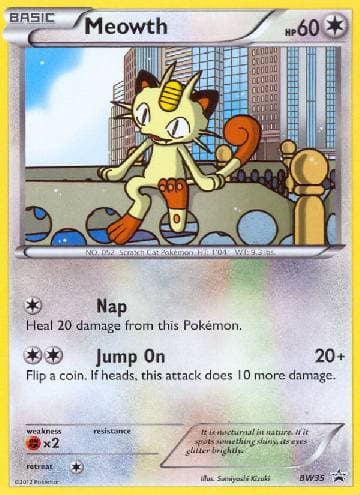 Meowth (BW35/99) — Black & White Promos