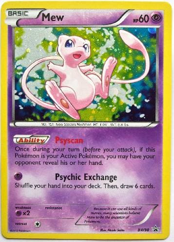 Carta Mew (BW98/99) do set Black & White Promos — Pokémon TCG | Bynx