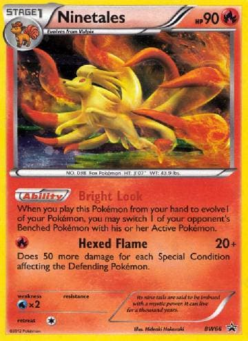 Carta Ninetales (BW66/99) do set Black & White Promos — Pokémon TCG | Bynx