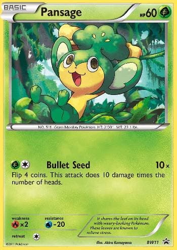 Pansage (BW11/99) — Black & White Promos