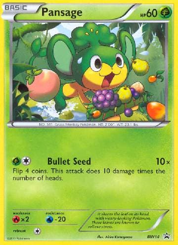 Carta Pansage (BW14/99) do set Black & White Promos — Pokémon TCG | Bynx