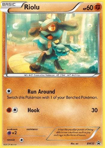 Carta Riolu (BW33/99) do set Black & White Promos — Pokémon TCG | Bynx