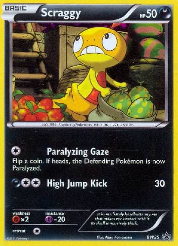 Carta Scraggy (BW25/99) do set Black & White Promos — Pokémon TCG | Bynx