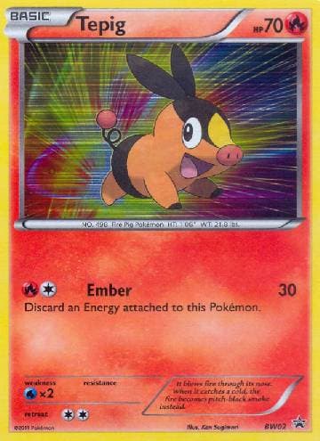 Tepig (BW02/99) — Black & White Promos