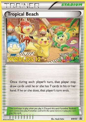 Carta Tropical Beach (BW50/99) do set Black & White Promos — Pokémon TCG | Bynx