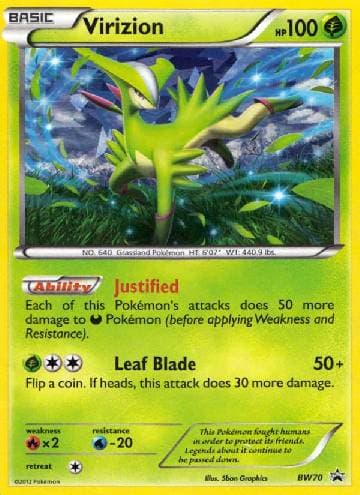 Virizion (BW70/99) — Black & White Promos