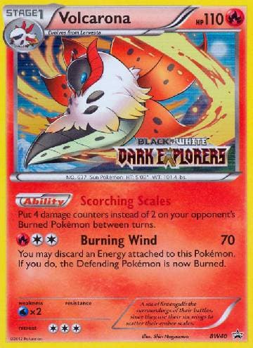 Carta Volcarona (BW40/99) do set Black & White Promos — Pokémon TCG | Bynx