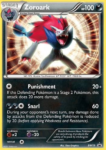 Carta Zoroark (BW19/99) do set Black & White Promos — Pokémon TCG | Bynx