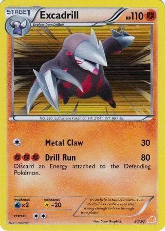 Excadrill (30/30) — Black & White Trainer Kit
