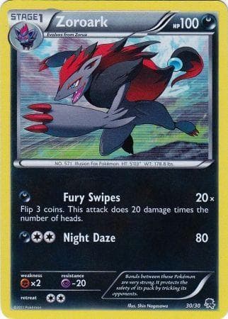 Zoroark (30/30) — Black & White Trainer Kit
