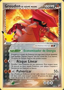 Carta Groudon da Equipe Magma / Team Magma — Pokémon TCG | Bynx