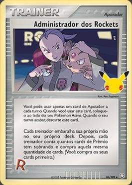 Carta Rocket's Admin. (12/25) do set Coleção Clássica de Celebrações — Pokémon TCG | Bynx
