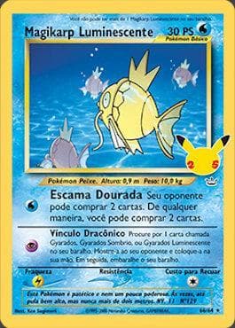 Carta Shining Magikarp (10/25) do set Coleção Clássica de Celebrações — Pokémon TCG | Bynx