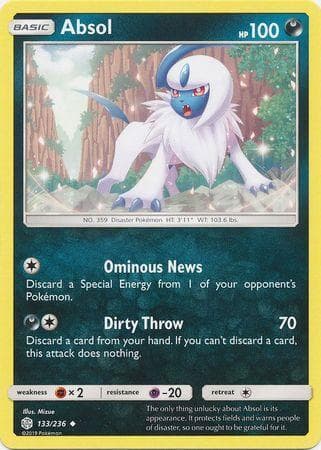 Carta Absol (133/236) do set Eclipse Cósmico — Pokémon TCG | Bynx