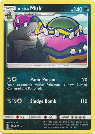 Carta Alolan Muk (131/236) do set Eclipse Cósmico — Pokémon TCG | Bynx