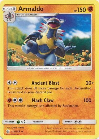 Carta Armaldo (112/236) do set Eclipse Cósmico — Pokémon TCG | Bynx