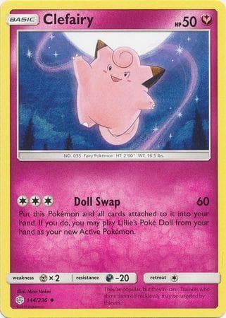 Carta Clefairy (144/236) do set Eclipse Cósmico — Pokémon TCG | Bynx