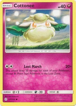 Carta Cottonee (147/236) do set Eclipse Cósmico — Pokémon TCG | Bynx