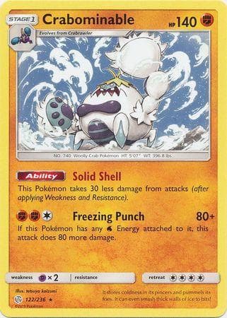 Carta Crabominable (122/236) do set Eclipse Cósmico — Pokémon TCG | Bynx