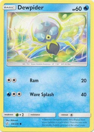 Carta Dewpider (64/236) do set Eclipse Cósmico — Pokémon TCG | Bynx