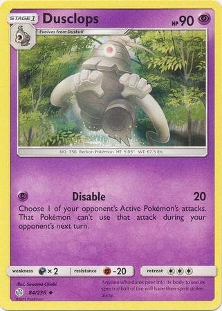 Carta Dusclops (84/236) do set Eclipse Cósmico — Pokémon TCG | Bynx