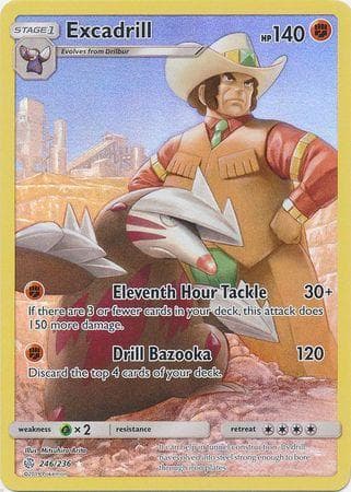 Carta Excadrill (246/236) do set Eclipse Cósmico — Pokémon TCG | Bynx