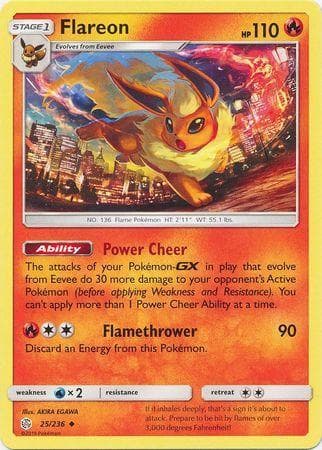 Carta Flareon (25/236) do set Eclipse Cósmico — Pokémon TCG | Bynx