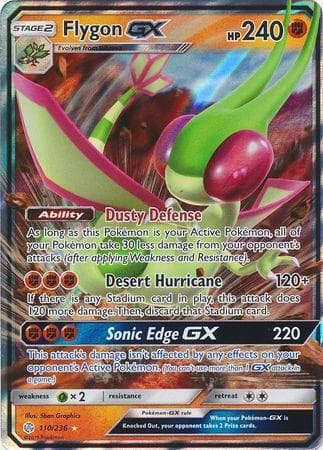 Carta Flygon-GX (110/236) do set Eclipse Cósmico — Pokémon TCG | Bynx