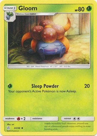 Carta Gloom (3/236) do set Eclipse Cósmico — Pokémon TCG | Bynx