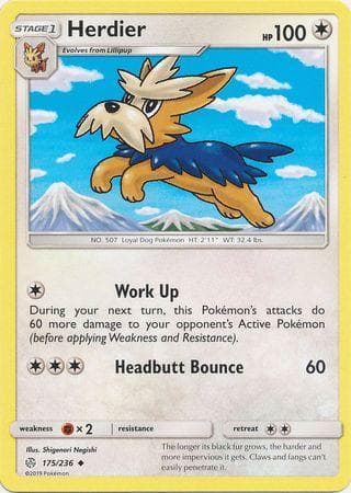 Carta Herdier (175/236) do set Eclipse Cósmico — Pokémon TCG | Bynx