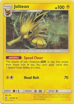 Carta Jolteon (70/236) do set Eclipse Cósmico — Pokémon TCG | Bynx