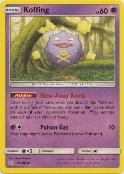 Carta Koffing (76/236) do set Eclipse Cósmico — Pokémon TCG | Bynx
