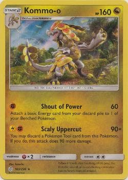 Carta Kommo-o (163/236) do set Eclipse Cósmico — Pokémon TCG | Bynx