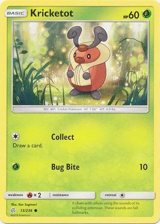 Carta Kricketot (13/236) do set Eclipse Cósmico — Pokémon TCG | Bynx