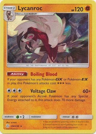 Carta Lycanroc (124/236) do set Eclipse Cósmico — Pokémon TCG | Bynx