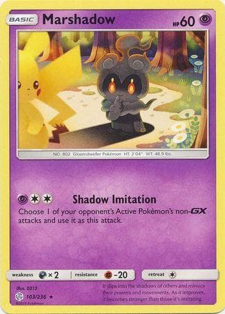 Carta Marshadow (103/236) do set Eclipse Cósmico — Pokémon TCG | Bynx