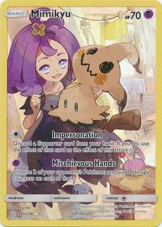 Carta Mimikyu (245/236) do set Eclipse Cósmico — Pokémon TCG | Bynx