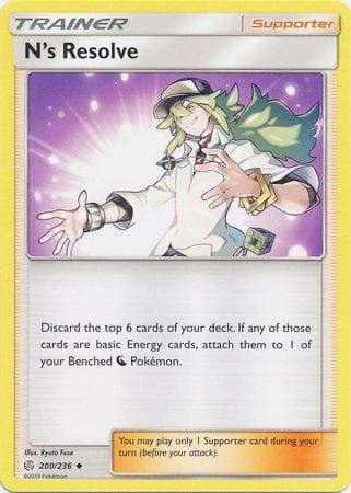 Carta N's Resolve (200/236) do set Eclipse Cósmico — Pokémon TCG | Bynx