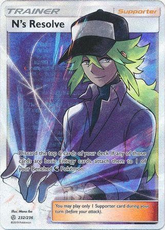Carta N's Resolve (232/236) do set Eclipse Cósmico — Pokémon TCG | Bynx