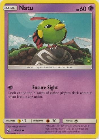 Carta Natu (78/236) do set Eclipse Cósmico — Pokémon TCG | Bynx
