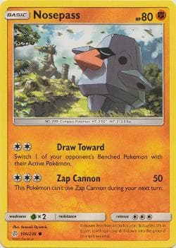 Carta Nosepass (106/236) do set Eclipse Cósmico — Pokémon TCG | Bynx