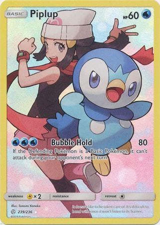 Carta Piplup (239/236) do set Eclipse Cósmico — Pokémon TCG | Bynx