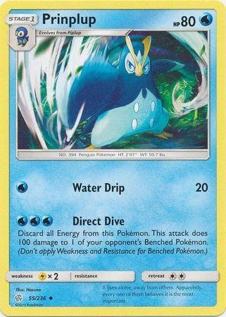 Carta Prinplup (55/236) do set Eclipse Cósmico — Pokémon TCG | Bynx